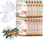 Epielle Hydrating Hand & Foot Masks (Glove & Socks 12pk) for Dry Hand, Dry & Cracked Heel | Spa Day | Shea Butter + Jojoba Oil + Vitamin E, Beauty Mothers Day Gifts
