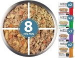 JustFoodForDogs Pantry Fresh Dog Food Variety Pack, Complete Meal or Dog Food Topper, Beef, Chicken, Turkey, & Lamb - 12.5 oz (Pack of 8)#AdoptAShelterDogMonth