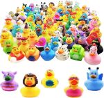 Assortment Rubber Duck Toy Duckies for Kids, Bath Birthday Gifts Baby Showers Classroom Incentives, Summer Beach and Pool Activity, 2" (25-Pack)#NationalRubberDuckyDay