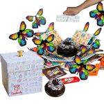Send a Cake Explosion Box Gift with Flying Butterfly Surprise & Candy - Birthday, Holiday, Special Occasion – Birthday Treat for Women, Men, Adults, Kids#ChocolateCakeDay