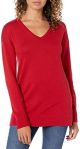 Amazon Essentials Women's Lightweight Long-Sleeve V-Neck Tunic Sweater (Available in Plus Size)
#WearRedDay