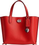 Coach Polished Pebble Leather Willow Tote 24 with Heart Charm
#WearRedDay