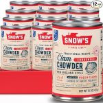 Snow's Condensed New England Clam Chowder, 15 oz Can (Pack of 12) - 4g Protein per Serving - Authentic New England Style Recipe
#NationalClamChowderDay