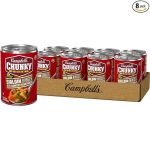 Campbell’s Chunky Soup, Sirloin Burger With Country Vegetable Beef Soup, 16.3 oz Can (Pack of 8)#SoupItForwardDay#HugInABowl