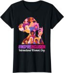 Inspire Inclusion International Women's Day 2024 T-Shirt#InternationalWomensDay#MakeItHappen#womensday#IWD2015#PaintItPurple