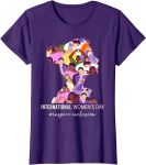 International Women's Day 2024 Inspire Inclusion For Women T-Shirt#PaintItPurple#IWD2015#womensday#MakeItHappen#InternationalWomensDay